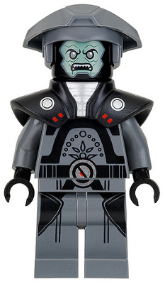 sw0747 Imperial Inquisitor Fifth Brother - Dark Bluish Gray Uniform