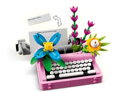 31169 Typewriter with Flowers