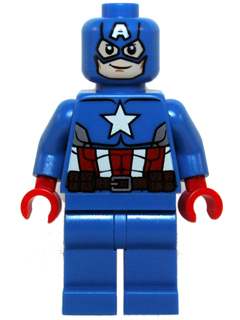 sh0106 Captain America - Blue Suit, Red Hands, Mask