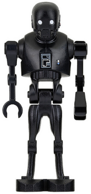 sw0782 K-2SO Droid - Dark Bluish Gray and Silver Chest Panel