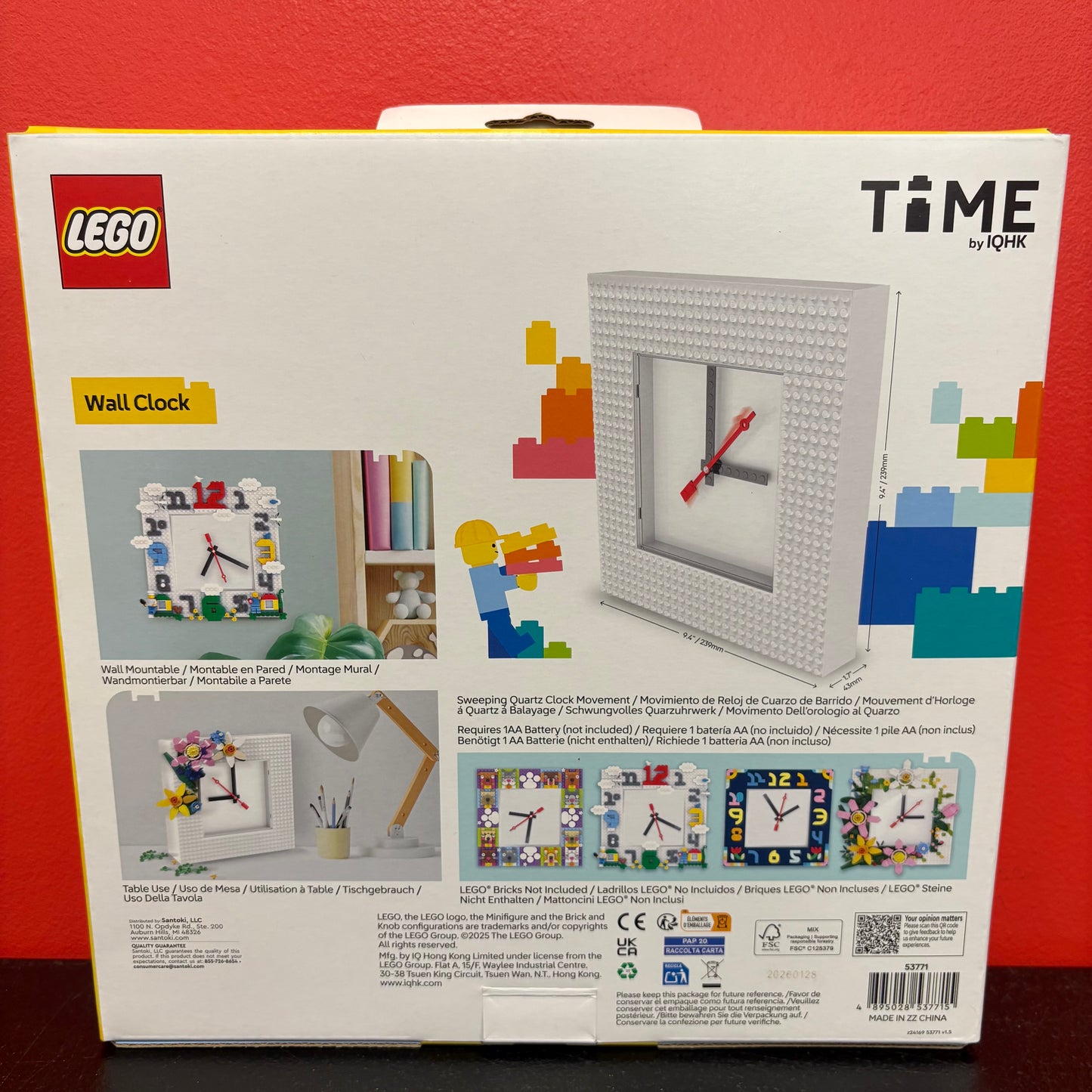 Lego Wall Clock