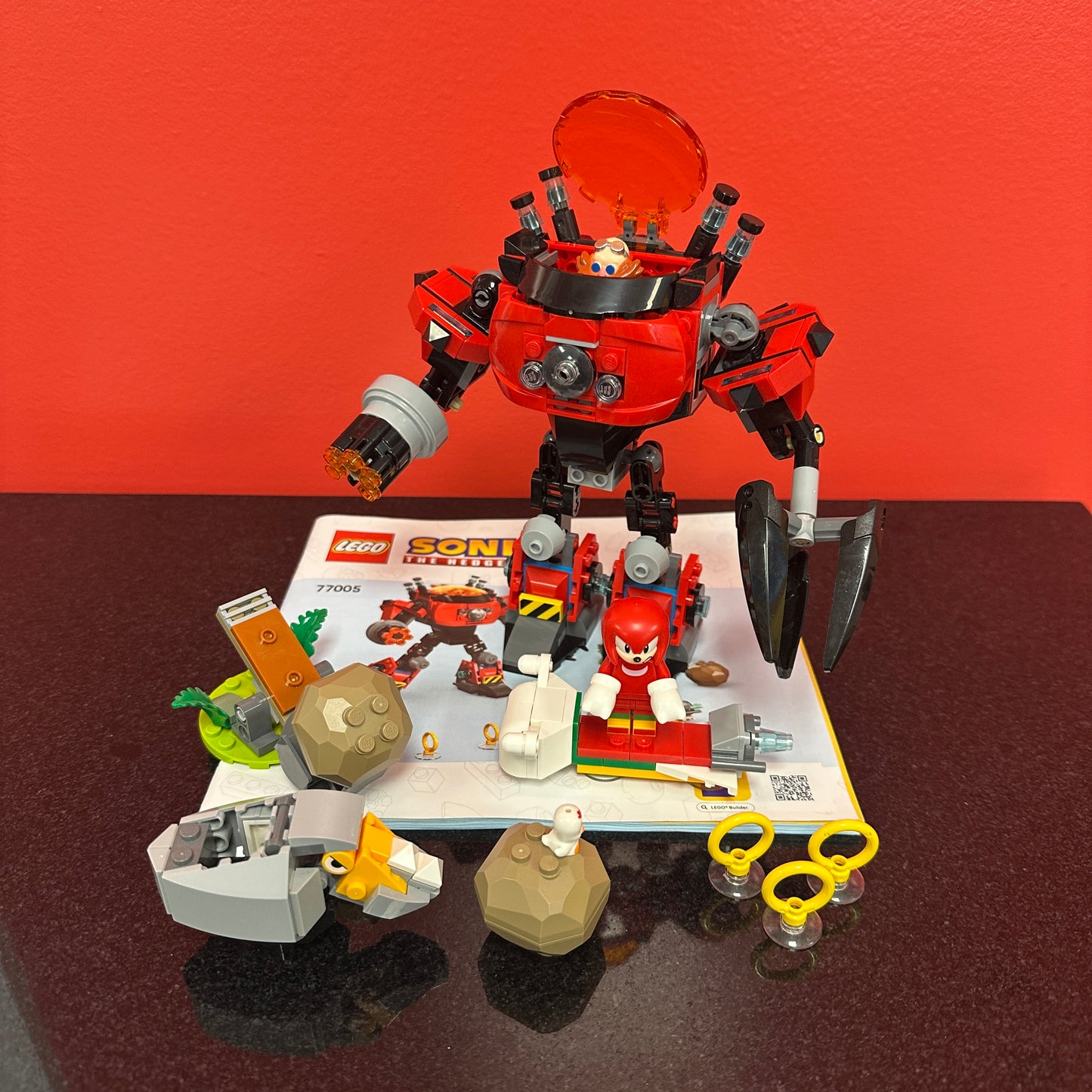 77005 Knuckles vs. Dr. Eggman Egg Crusher Mech *Prebuilt Set*